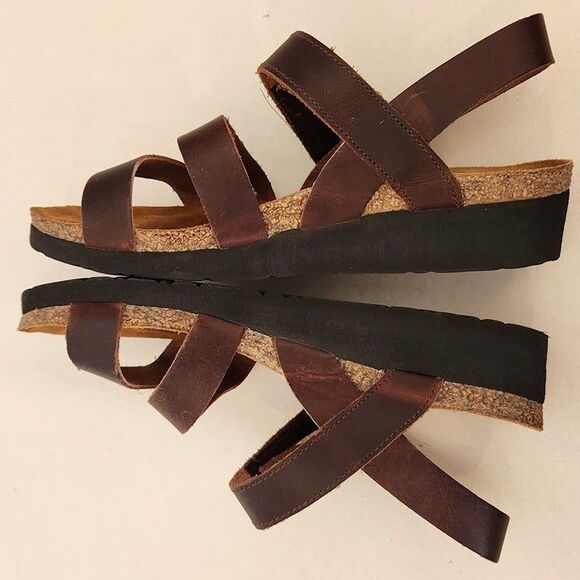 Naot Kayla Sandals Buffalo Leather Sz 6.5 (37) - Picture 11 of 11